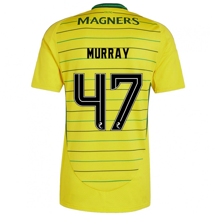 Danxen Børn Dane Murray #47 Gul Udebane Spillertrøjer 2024/25 Trøje T-Shirt