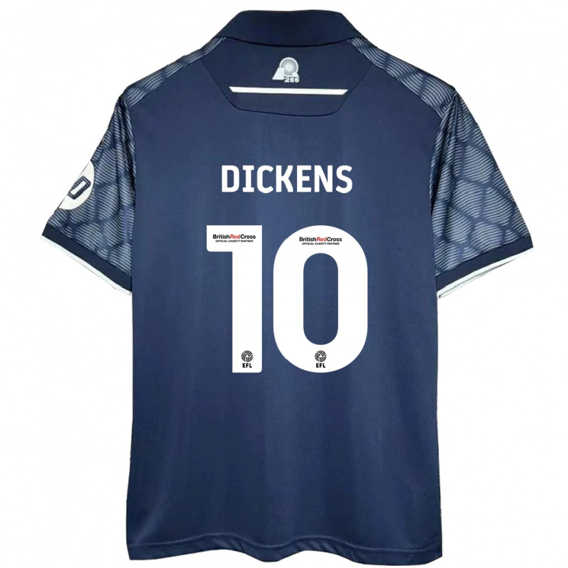 Danxen Børn Tj Dickens #10 Sort Udebane Spillertrøjer 2024/25 Trøje T-Shirt