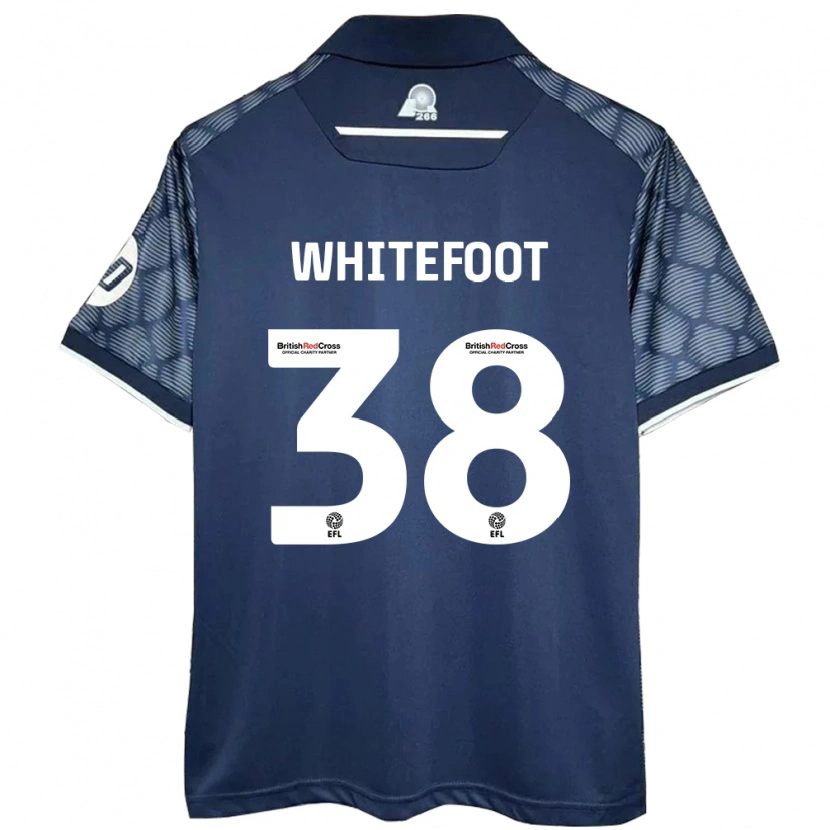 Danxen Børn Lily Whitefoot #38 Sort Udebane Spillertrøjer 2024/25 Trøje T-Shirt