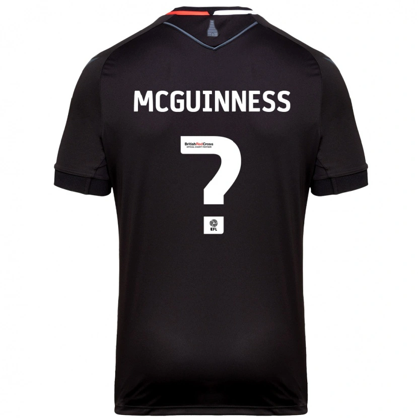Danxen Børn Dara Mcguinness #0 Sort Udebane Spillertrøjer 2024/25 Trøje T-Shirt