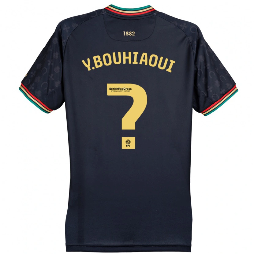 Danxen Børn Youssef Bouhiaoui #0 Mørk Marineblå Udebane Spillertrøjer 2024/25 Trøje T-Shirt