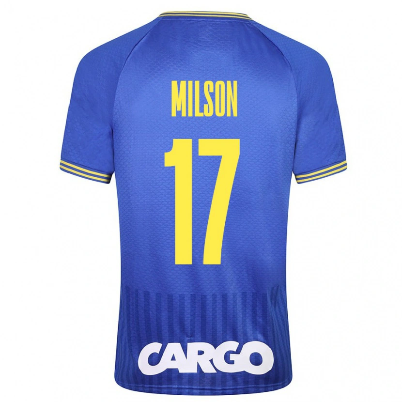 Danxen Børn Milson #17 Hvid Udebane Spillertrøjer 2024/25 Trøje T-Shirt