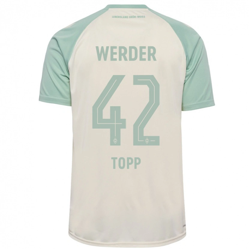 Danxen Børn Keke Topp #42 Råhvid Lysegrøn Udebane Spillertrøjer 2024/25 Trøje T-Shirt