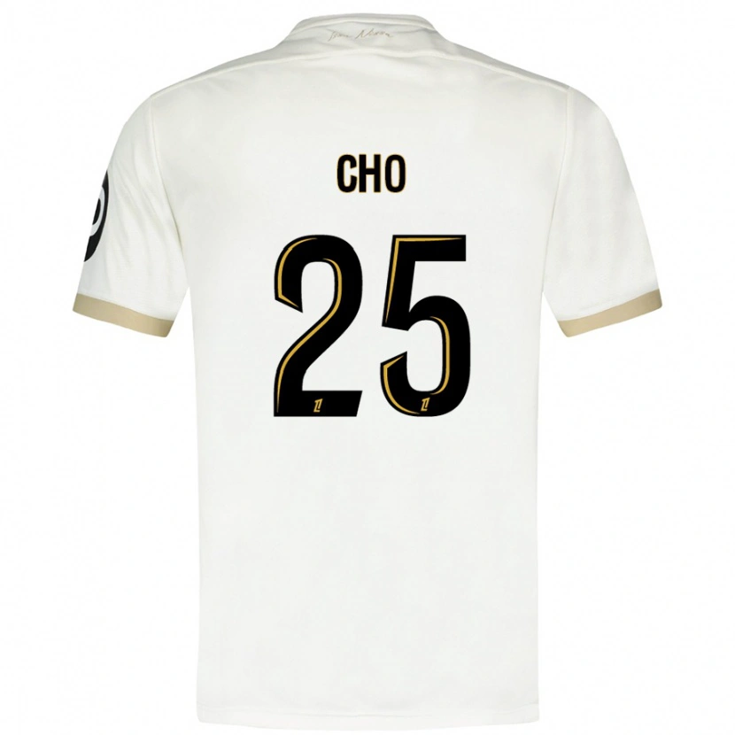 Danxen Børn Mohamed-Ali Cho #25 Hvidguld Udebane Spillertrøjer 2024/25 Trøje T-Shirt
