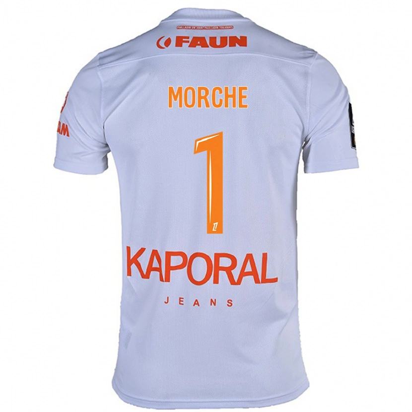 Danxen Børn Cosette Morché #1 Hvid Udebane Spillertrøjer 2024/25 Trøje T-Shirt