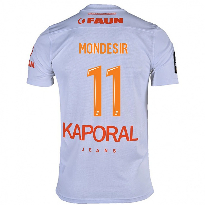 Danxen Børn Nérilia Mondésir #11 Hvid Udebane Spillertrøjer 2024/25 Trøje T-Shirt