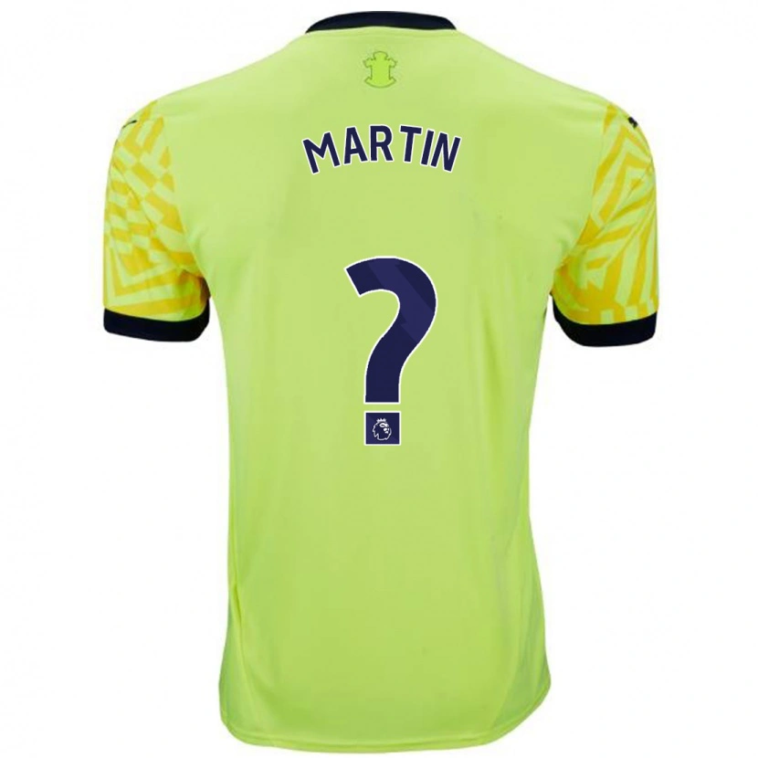 Danxen Børn James Martin #0 Gul Udebane Spillertrøjer 2024/25 Trøje T-Shirt