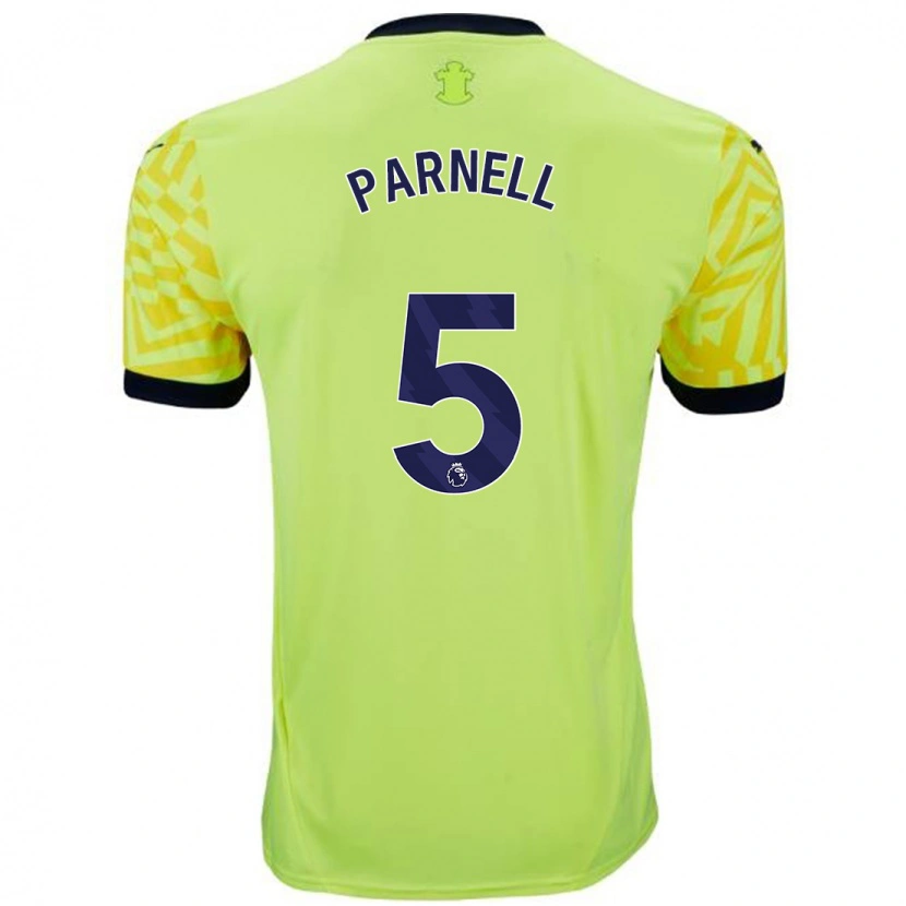 Danxen Børn Rosanna Parnell #5 Gul Udebane Spillertrøjer 2024/25 Trøje T-Shirt