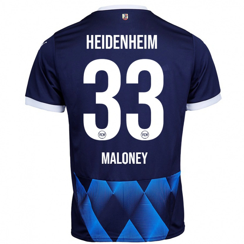 Danxen Børn Lennard Maloney #33 Mørk Marineblå Udebane Spillertrøjer 2024/25 Trøje T-Shirt