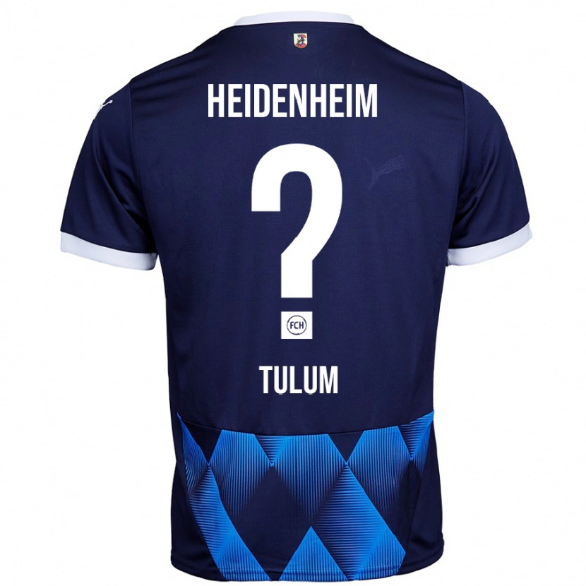 Danxen Børn Melih Tulum #0 Mørk Marineblå Udebane Spillertrøjer 2024/25 Trøje T-Shirt