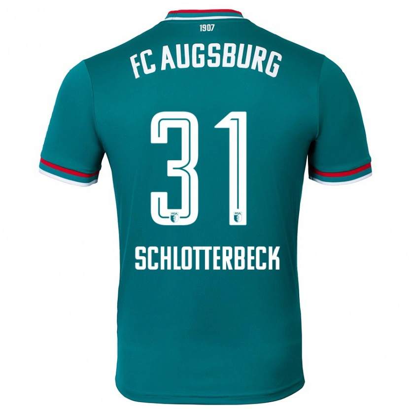 Danxen Børn Keven Schlotterbeck #31 Mørkegrøn Udebane Spillertrøjer 2024/25 Trøje T-Shirt