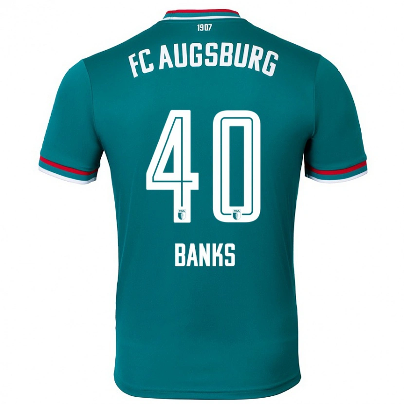 Danxen Børn Noahkai Banks #40 Mørkegrøn Udebane Spillertrøjer 2024/25 Trøje T-Shirt