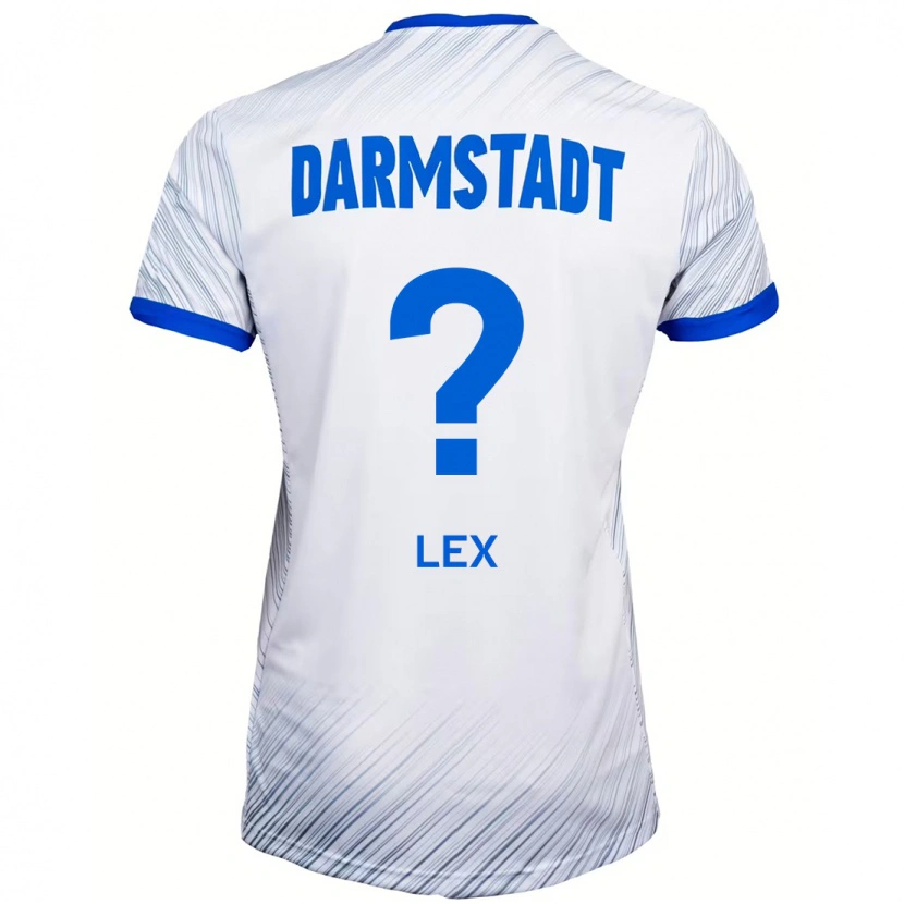 Danxen Børn Claudius Lex #0 Hvid Blå Udebane Spillertrøjer 2024/25 Trøje T-Shirt