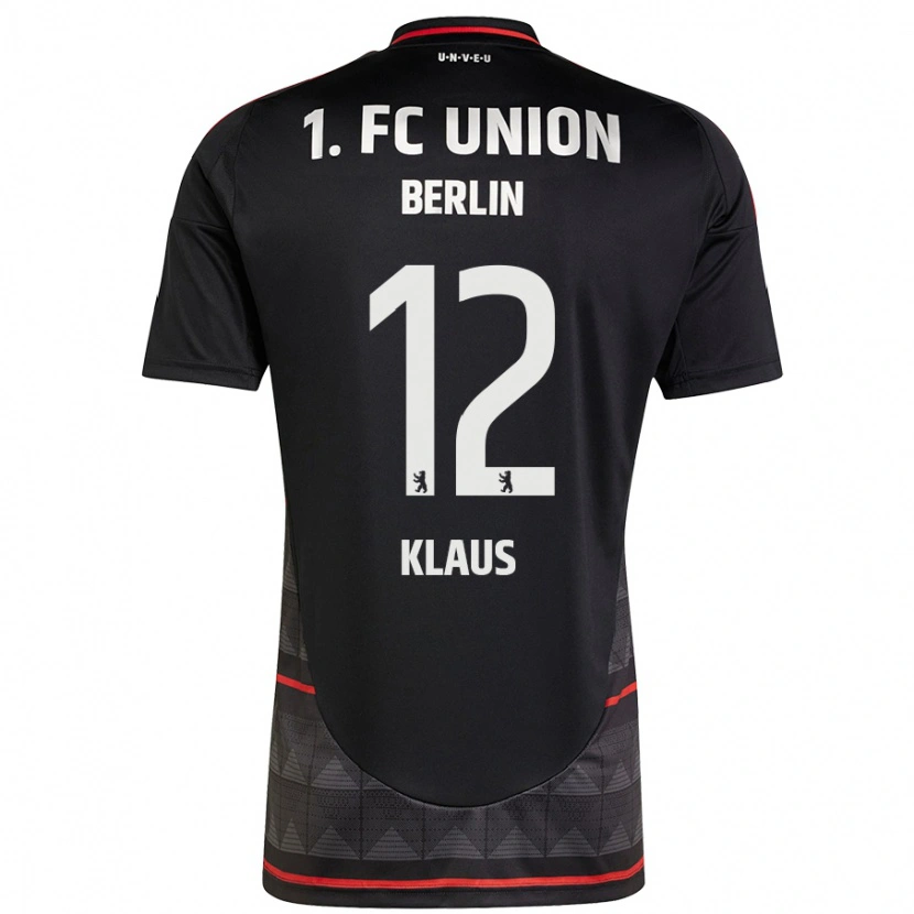 Danxen Børn Carl Klaus #12 Sort Udebane Spillertrøjer 2024/25 Trøje T-Shirt