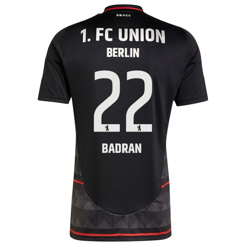 Danxen Børn Ahmad Badran #22 Sort Udebane Spillertrøjer 2024/25 Trøje T-Shirt