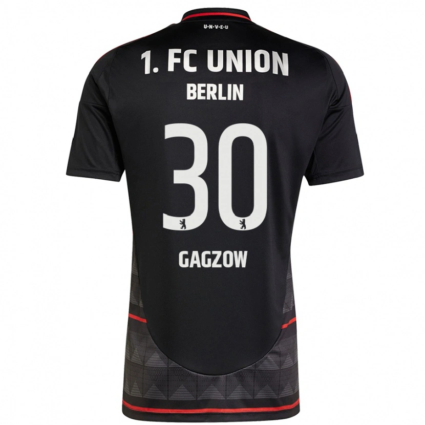 Danxen Børn Fritz Gagzow #30 Sort Udebane Spillertrøjer 2024/25 Trøje T-Shirt