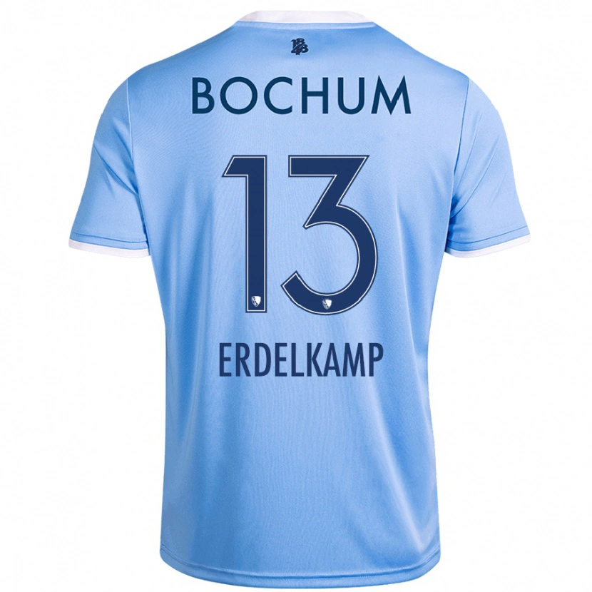 Danxen Børn Luca Erdelkamp #13 Himmelblå Udebane Spillertrøjer 2024/25 Trøje T-Shirt