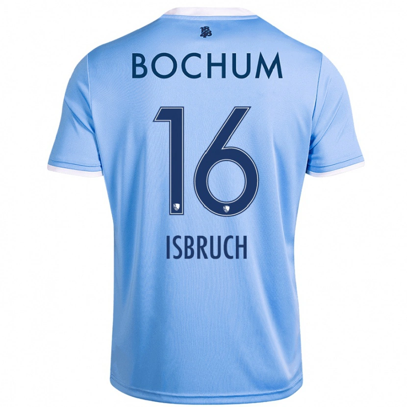 Danxen Børn L. Isbruch #16 Himmelblå Udebane Spillertrøjer 2024/25 Trøje T-Shirt