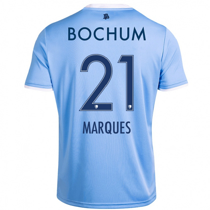 Danxen Børn Anna Marques #21 Himmelblå Udebane Spillertrøjer 2024/25 Trøje T-Shirt