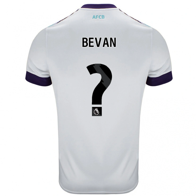 Danxen Børn Owen Bevan #0 Hvid Grøn Lilla Udebane Spillertrøjer 2024/25 Trøje T-Shirt