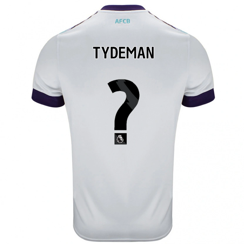 Danxen Børn Kian Tydeman #0 Hvid Grøn Lilla Udebane Spillertrøjer 2024/25 Trøje T-Shirt