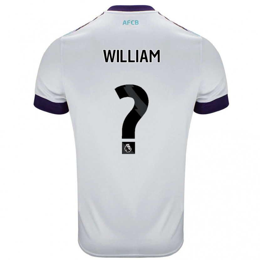 Danxen Børn Harold William #0 Hvid Grøn Lilla Udebane Spillertrøjer 2024/25 Trøje T-Shirt
