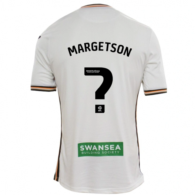 Danxen Mænd Kit Margetson #0 Hvid Hjemmebane Spillertrøjer 2024/25 Trøje T-Shirt