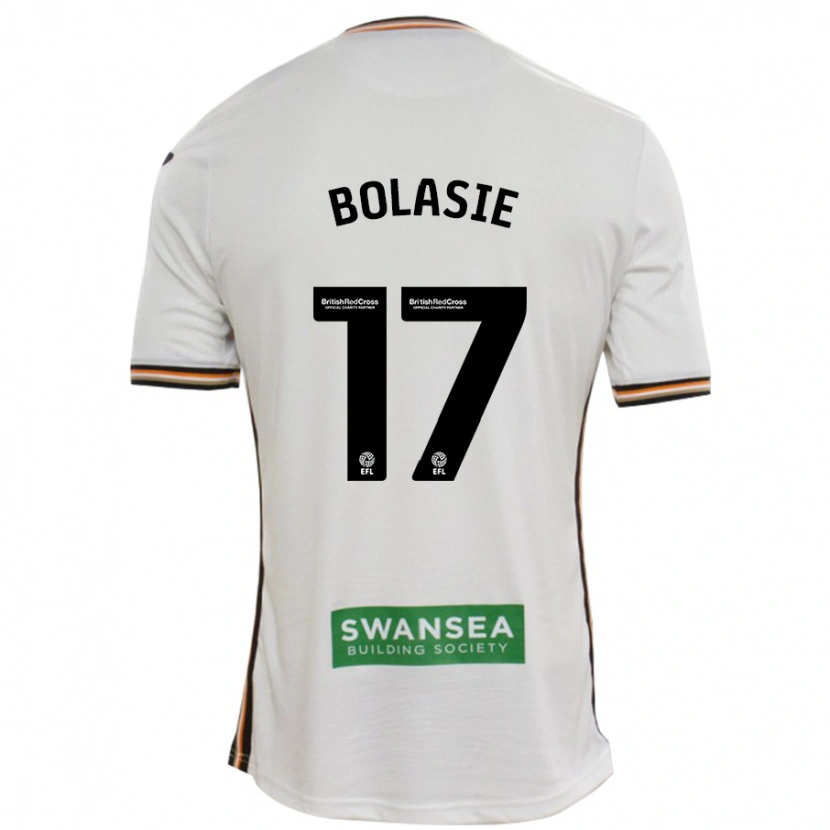 Danxen Mænd Yannick Bolasie #17 Hvid Hjemmebane Spillertrøjer 2024/25 Trøje T-Shirt