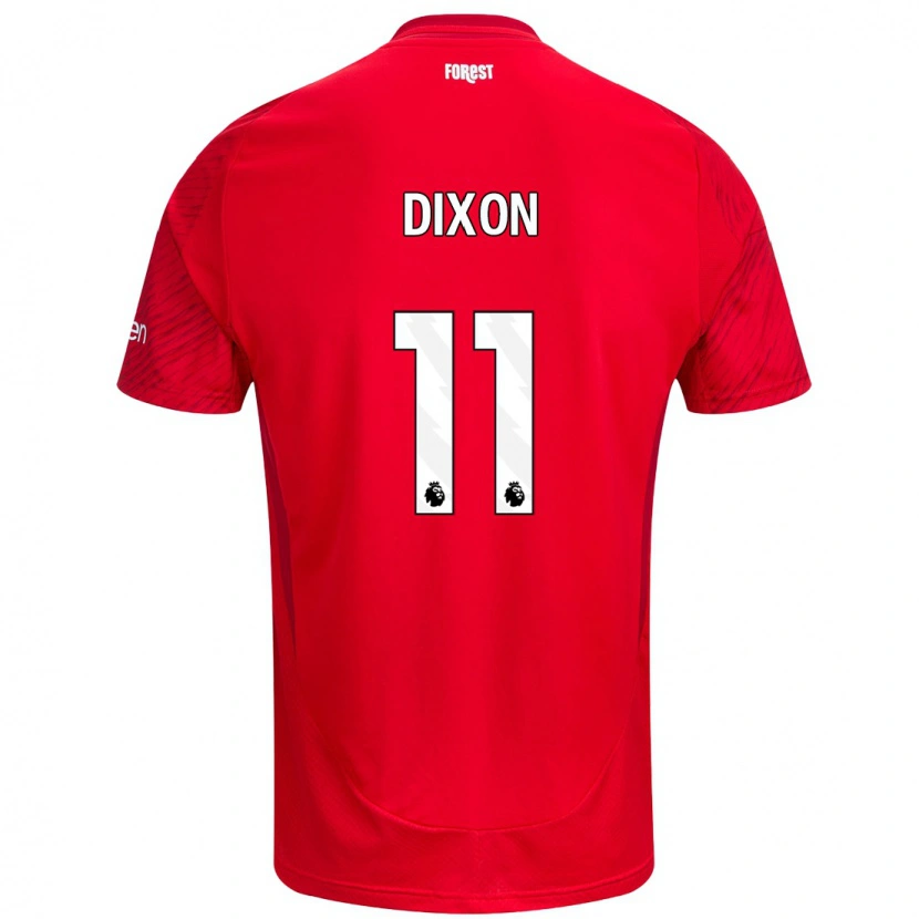 Danxen Mænd Chloe Dixon #11 Rød Hvid Hjemmebane Spillertrøjer 2024/25 Trøje T-Shirt