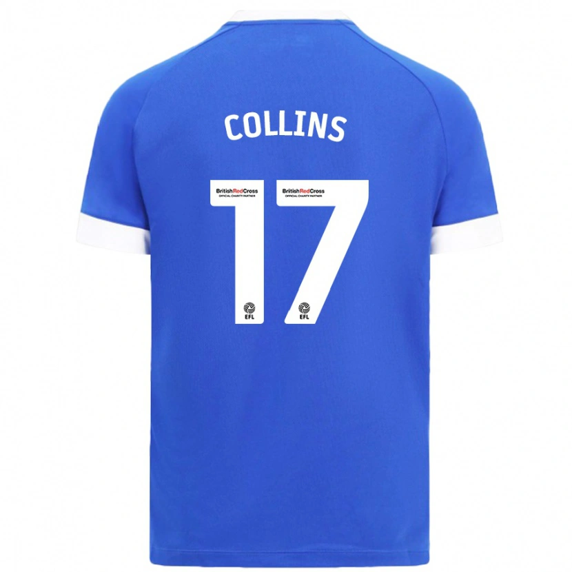 Danxen Mænd Jamilu Collins #17 Himmelblå Hjemmebane Spillertrøjer 2024/25 Trøje T-Shirt