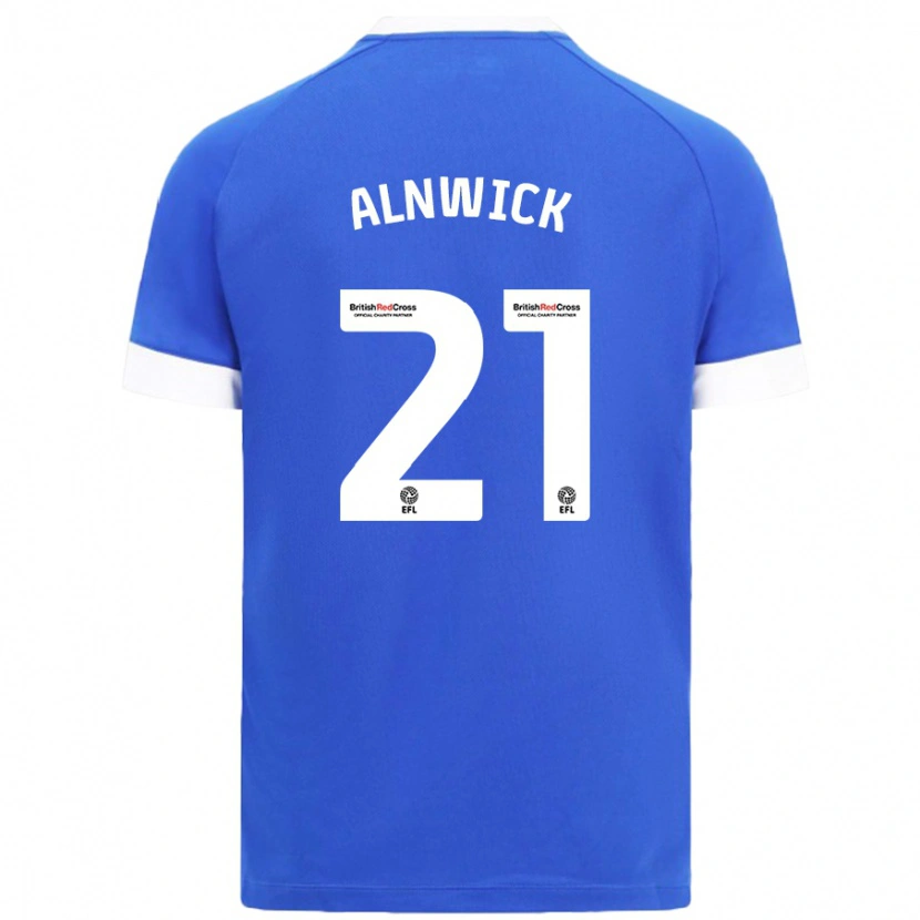 Danxen Mænd Jak Alnwick #21 Himmelblå Hjemmebane Spillertrøjer 2024/25 Trøje T-Shirt