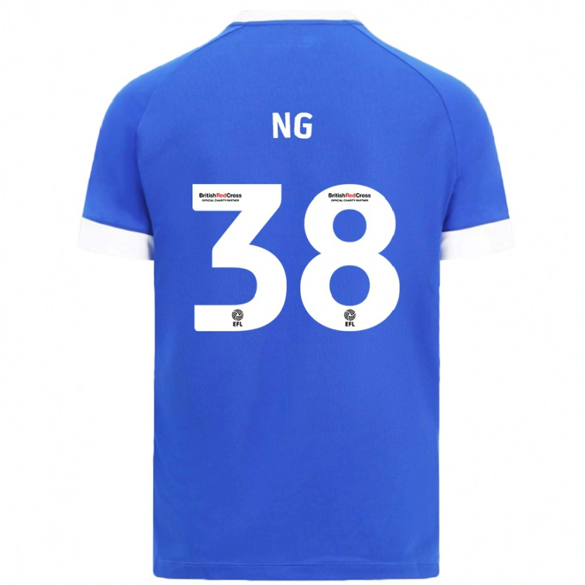 Danxen Mænd Perry Ng #38 Himmelblå Hjemmebane Spillertrøjer 2024/25 Trøje T-Shirt