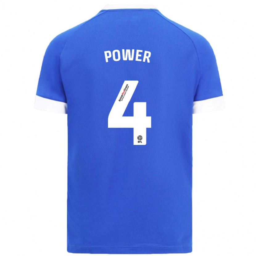 Danxen Mænd Hannah Power #4 Himmelblå Hjemmebane Spillertrøjer 2024/25 Trøje T-Shirt