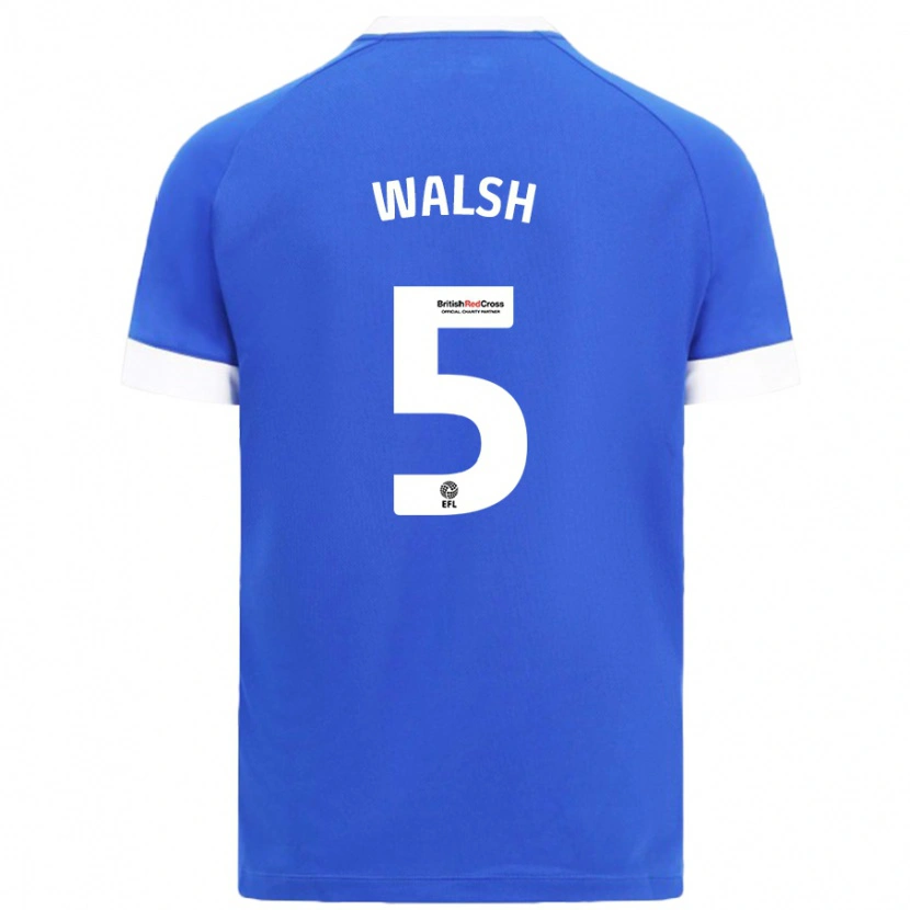 Danxen Mænd Siobhan Walsh #5 Himmelblå Hjemmebane Spillertrøjer 2024/25 Trøje T-Shirt