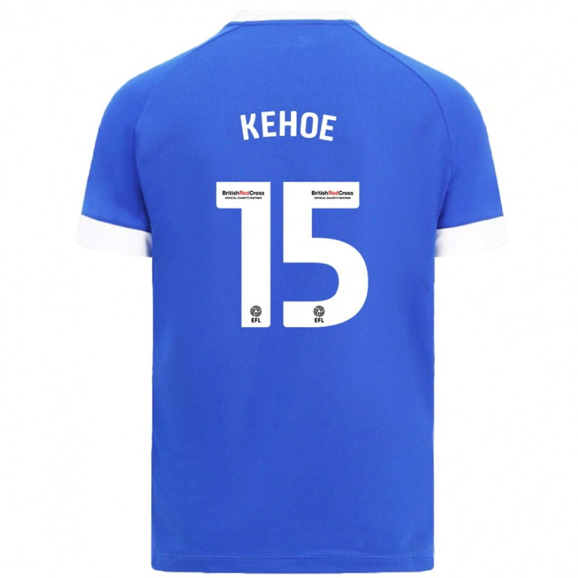 Danxen Mænd Molly Kehoe #15 Himmelblå Hjemmebane Spillertrøjer 2024/25 Trøje T-Shirt