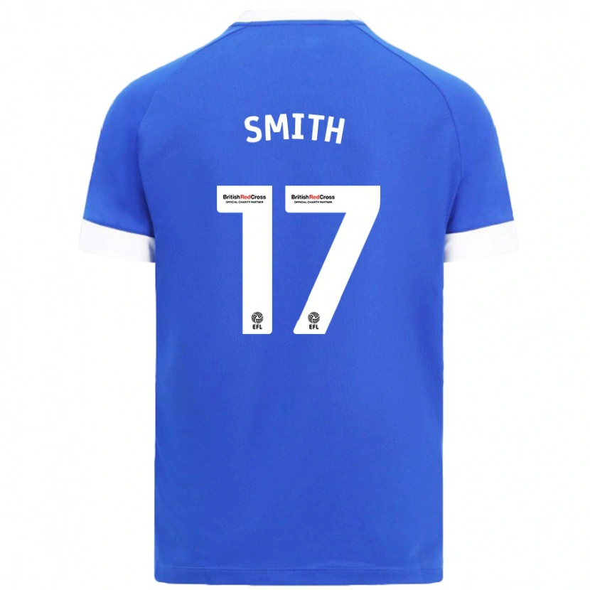 Danxen Mænd Hollie Smith #17 Himmelblå Hjemmebane Spillertrøjer 2024/25 Trøje T-Shirt