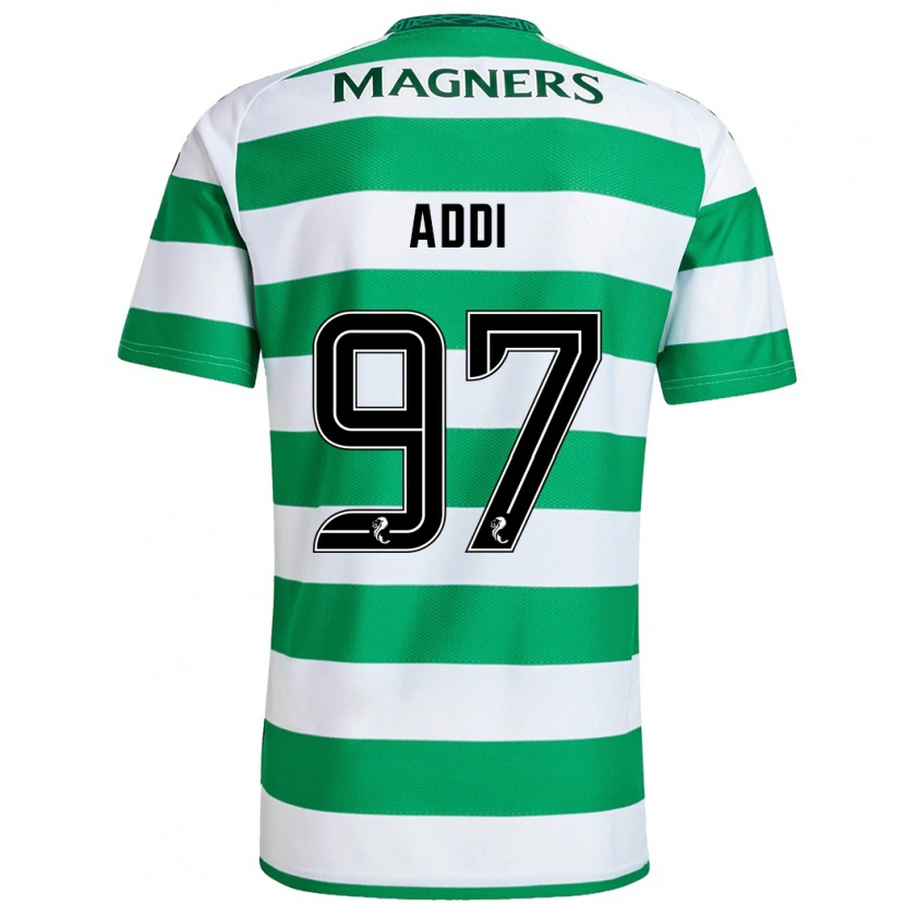 Danxen Mænd Imane Addi #97 Grøn Hvid Hjemmebane Spillertrøjer 2024/25 Trøje T-Shirt