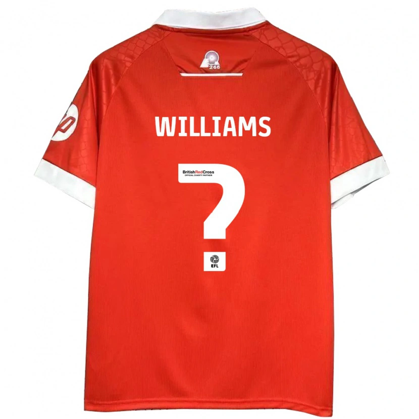 Danxen Mænd Sam Williams #0 Rød Hvid Hjemmebane Spillertrøjer 2024/25 Trøje T-Shirt