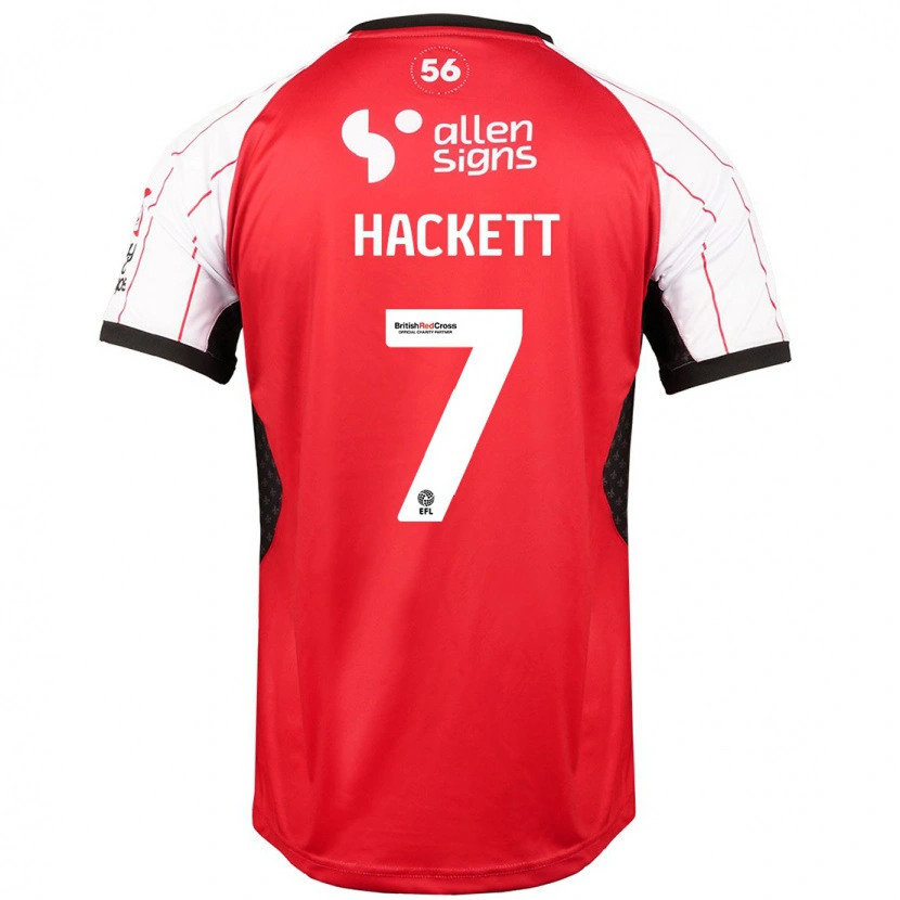 Danxen Mænd Reeco Hackett #7 Hvid Hjemmebane Spillertrøjer 2024/25 Trøje T-Shirt