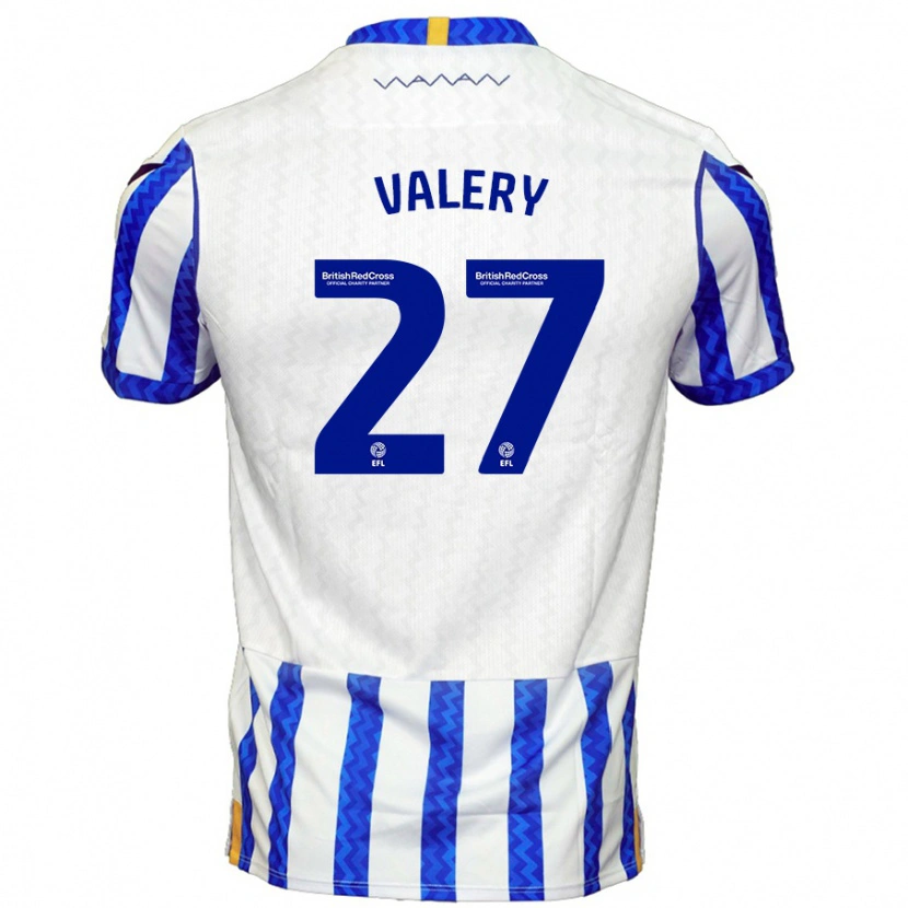 Danxen Mænd Yan Valery #27 Blå Hvid Hjemmebane Spillertrøjer 2024/25 Trøje T-Shirt
