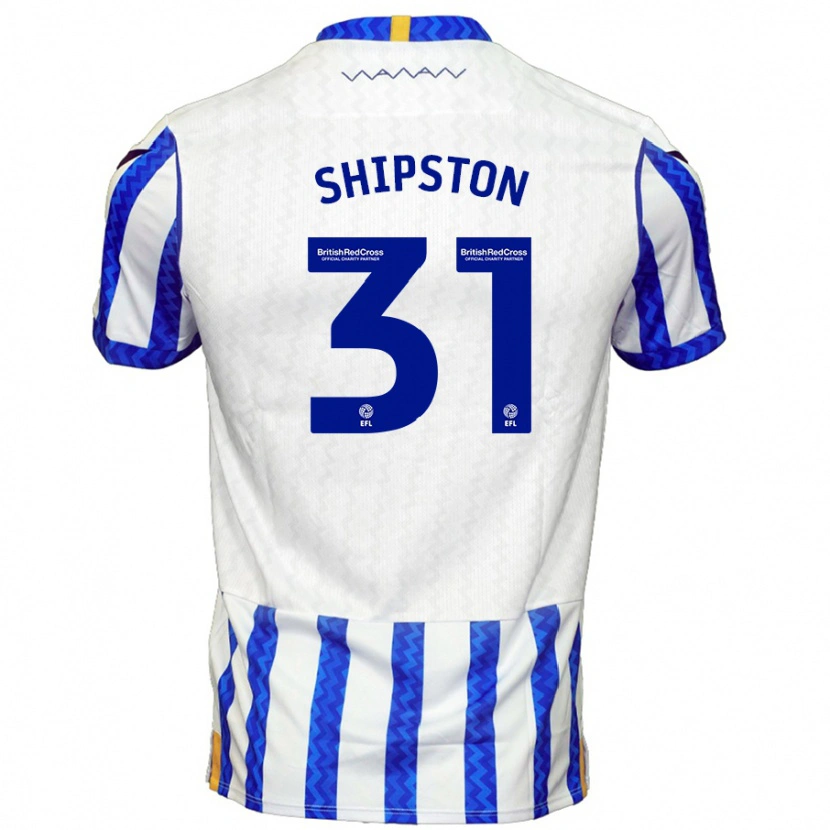 Danxen Mænd Rio Shipston #31 Blå Hvid Hjemmebane Spillertrøjer 2024/25 Trøje T-Shirt