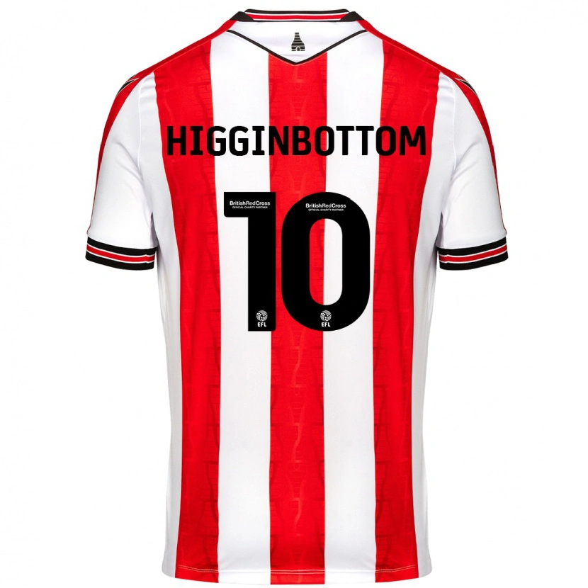 Danxen Mænd Alice Higginbottom #10 Rød Hvid Hjemmebane Spillertrøjer 2024/25 Trøje T-Shirt