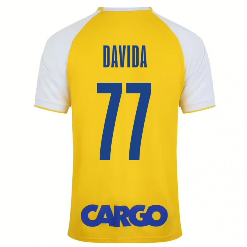 Danxen Mænd Osher Davida #77 Gul Hvid Hjemmebane Spillertrøjer 2024/25 Trøje T-Shirt