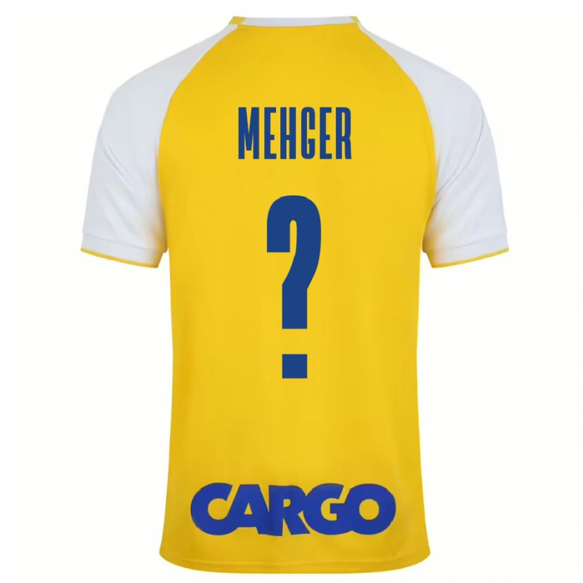 Danxen Mænd Itay Mehger #0 Gul Hvid Hjemmebane Spillertrøjer 2024/25 Trøje T-Shirt