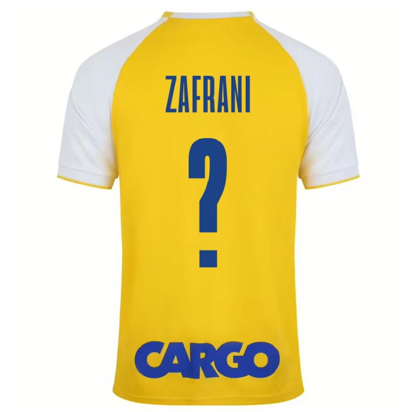 Danxen Mænd Itay Zafrani #0 Gul Hvid Hjemmebane Spillertrøjer 2024/25 Trøje T-Shirt