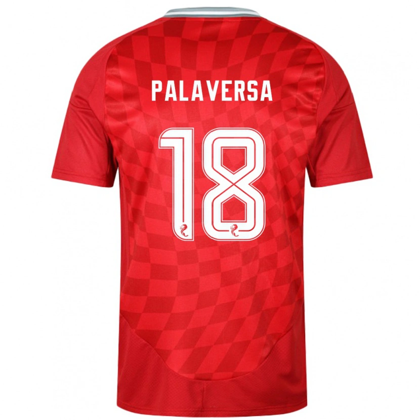 Danxen Mænd Ante Palaversa #18 Rød Hjemmebane Spillertrøjer 2024/25 Trøje T-Shirt