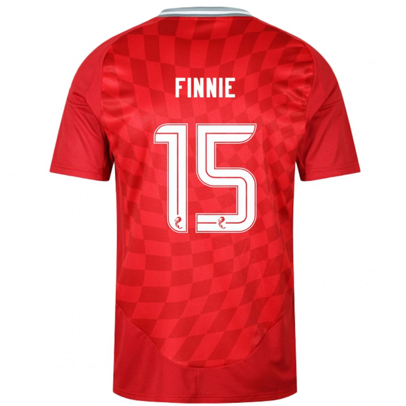 Danxen Mænd Maddison Finnie #15 Rød Hjemmebane Spillertrøjer 2024/25 Trøje T-Shirt