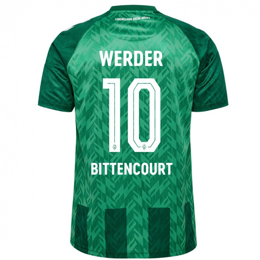 Danxen Mænd Leonardo Bittencourt #10 Grøn Hjemmebane Spillertrøjer 2024/25 Trøje T-Shirt