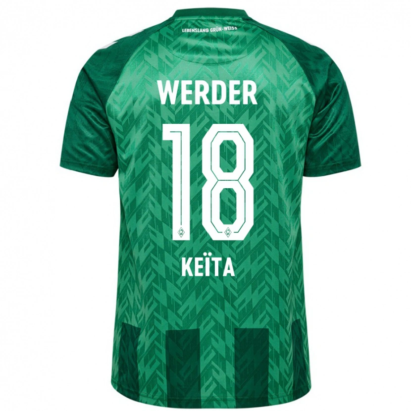 Danxen Mænd Naby Keïta #18 Grøn Hjemmebane Spillertrøjer 2024/25 Trøje T-Shirt