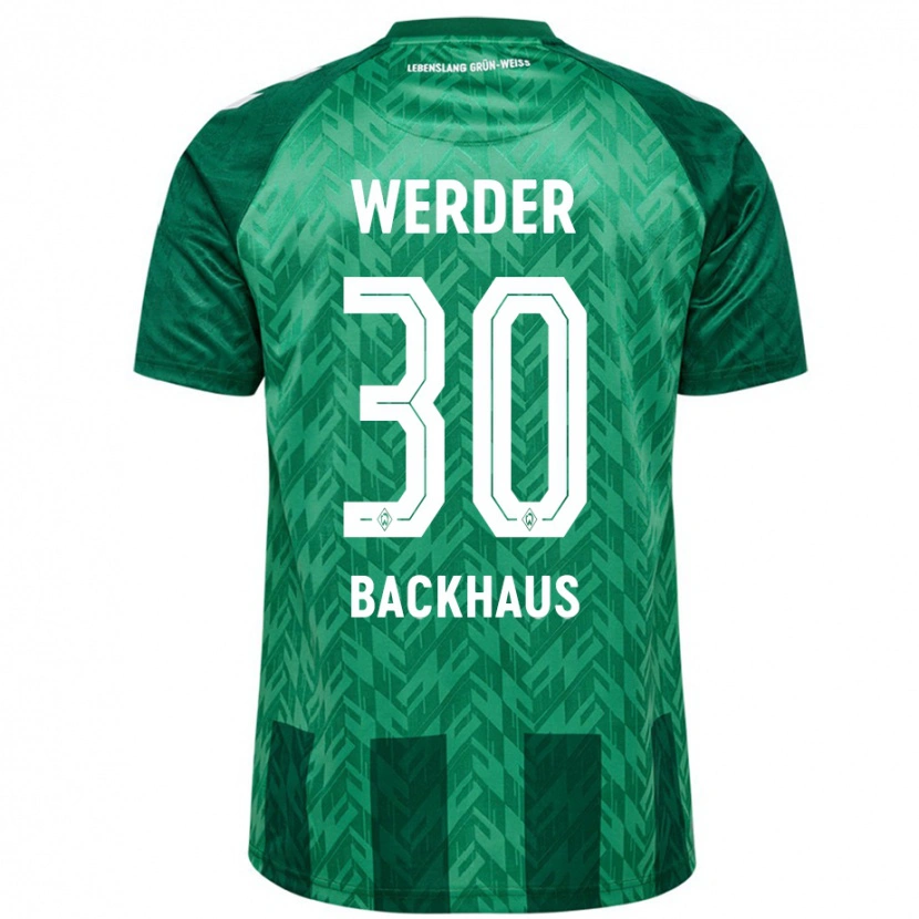 Danxen Mænd Mio Backhaus #30 Grøn Hjemmebane Spillertrøjer 2024/25 Trøje T-Shirt